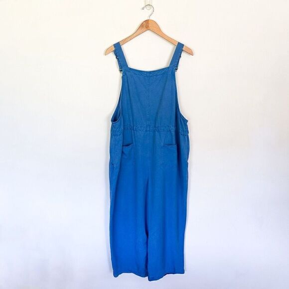 AKS Amy K Su Women’s Blue Tencel Drawcord Waist Sleeveless Jumpsuit - Picture 2 of 12